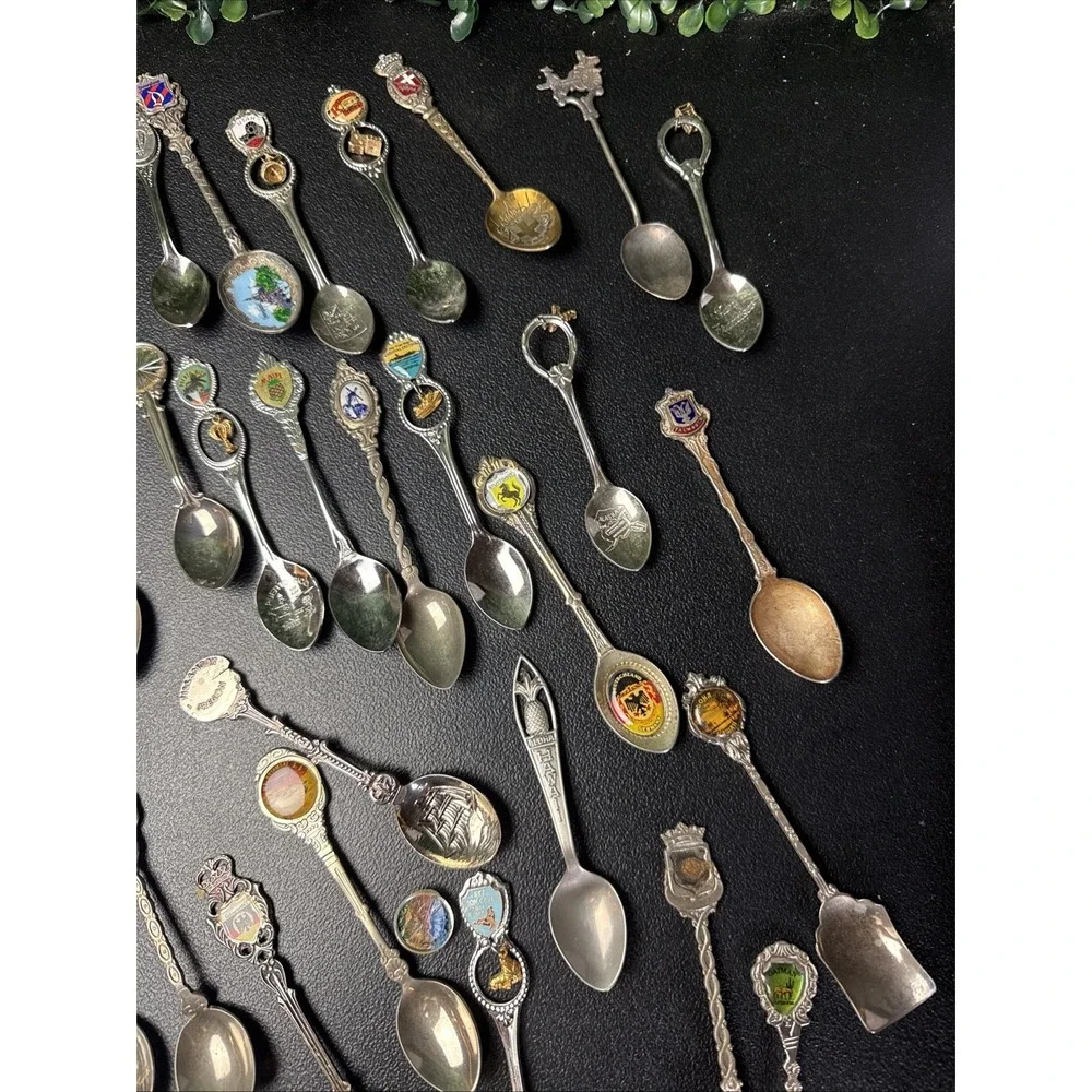 Vintage Souvenir Spoons Lot Of 70+ Collectible